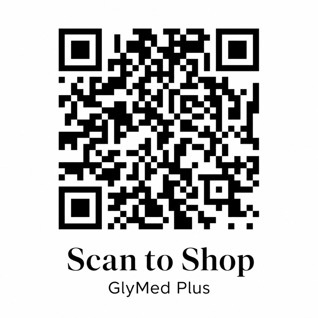 QR code to shop glymed+